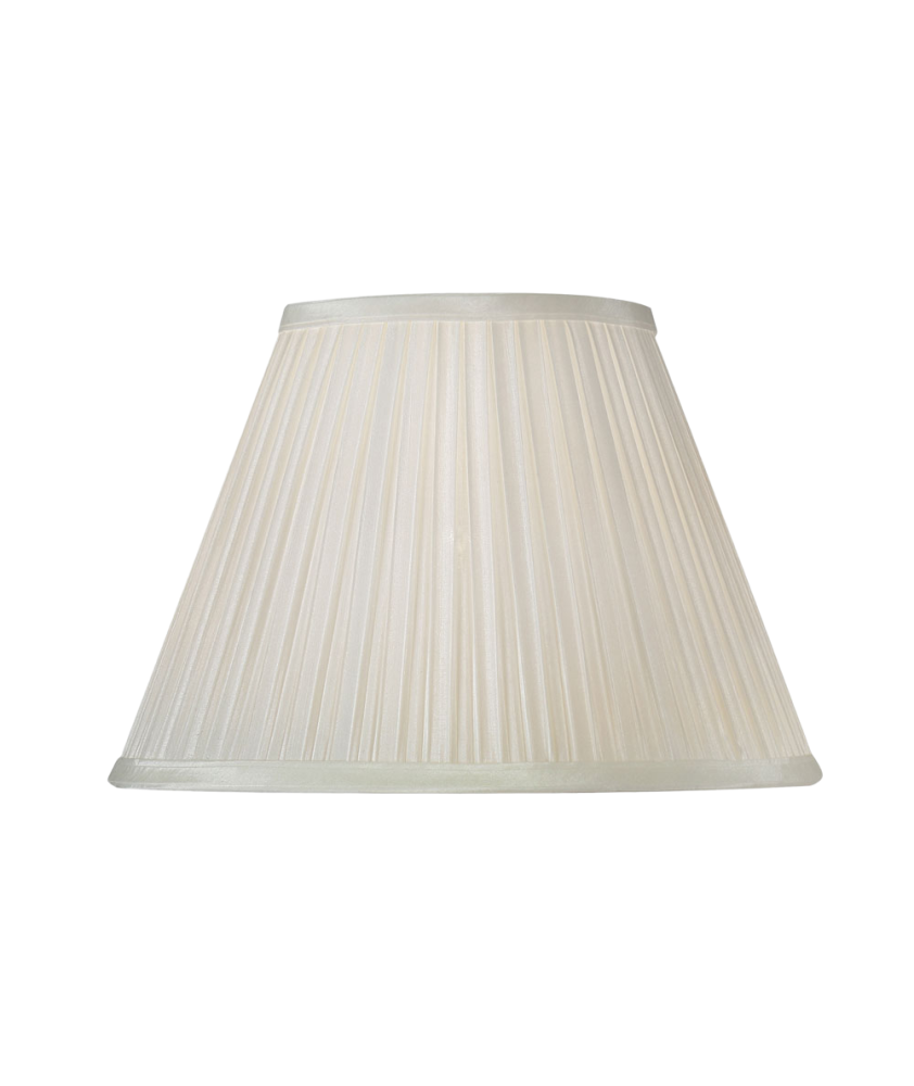 Enhance Your Lighting with the Elegant Cream 10" Box Pleat Fabric Shade